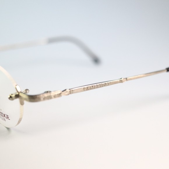 Cambridge Polo club 100% TITAN 49-20 138 rimless eyeglasses embossed pattern N13 - Picture 10 of 11